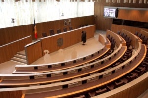 L'hemicicle del Consell General (parlament) d'Andorra