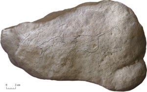 L'obra d'art paleol&iacute;tic descoberta al Priorat