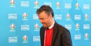 Luis Enrique, durant el sorteig de la fase de grups de l'Eurocopa 2020.