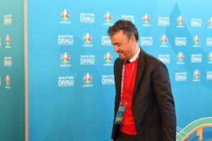 Luis Enrique, durant el sorteig de la fase de grups de l'Eurocopa 2020.