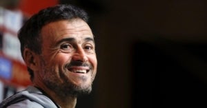 Luis Enrique, durant la roda de premsa posterior a l'anunci de la convocat&ograve;ria de la selecci&oacute; espanyola.