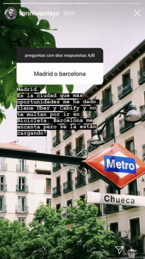 Madrid o Barcelona, Pelayo