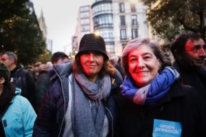 Manifestació a Bilbao en solidaritat amb els presos polítics