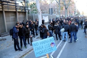 Manifestaci&oacute; convocada per sindicats de mossos i el moviment MosSOS en motiu del Consell de la Policia