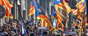 Manifestants contra el judici als presos polítics