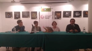 Marta Ribas (extrem esquerra) va participar en la jornada de 'L'Ajuntament al servei de la gent' a l'Ateneu de Cerdanyola