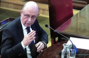 Montoro, en un moment de la seva testifical