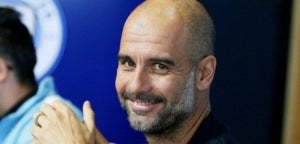 Pep Guardiola, en roda de premsa.