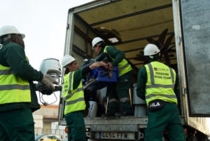 Recollida de residus del desmuntatge del MWC per a reutilitzar-los