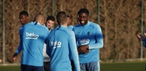 Samuel Umtiti ha tornat a entrenar amb el grup