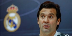 Santiago Solari, durant la roda de premsa prèvia al partit del Madrid contra el Leganés.