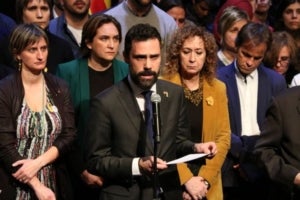 Torrent, Colau i Capella, a l'acte en suport a Forcadell aquest dimecres