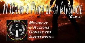 Un dels rètols dels MACA per aquest divendres