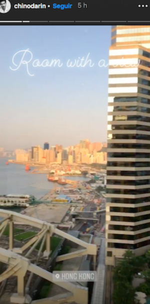 &Uacute;rsula Corber&oacute; i Chino Dar&iacute;n, de vacances a Hong Kong