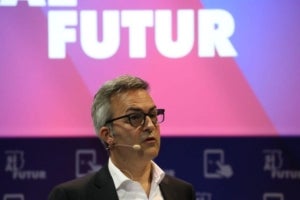 V&iacute;ctor Font, durant l'acte de presentaci&oacute; de la seva candidatura.