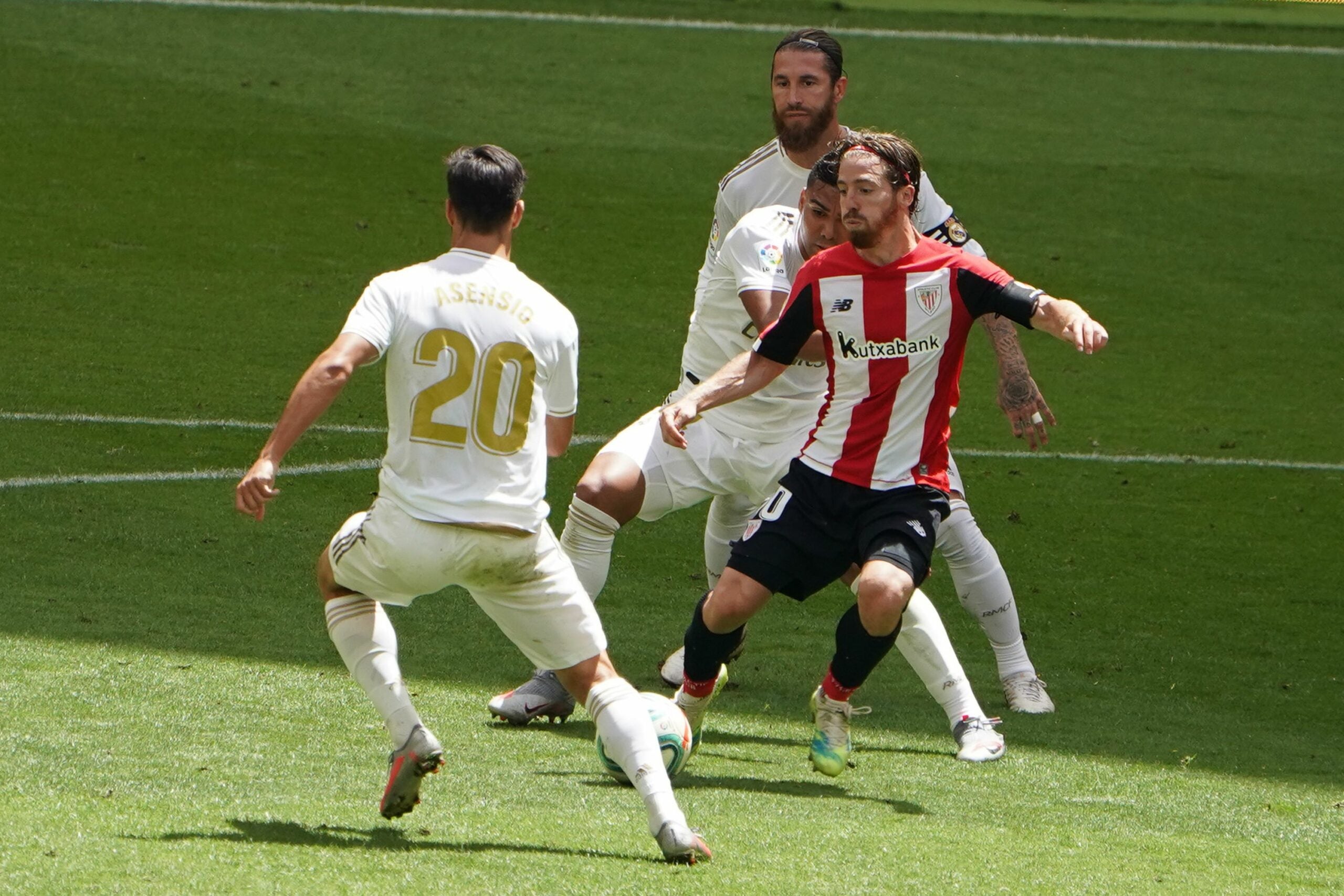 Muniain, amb Casemiro, Asensio i Ramos | Europa Press