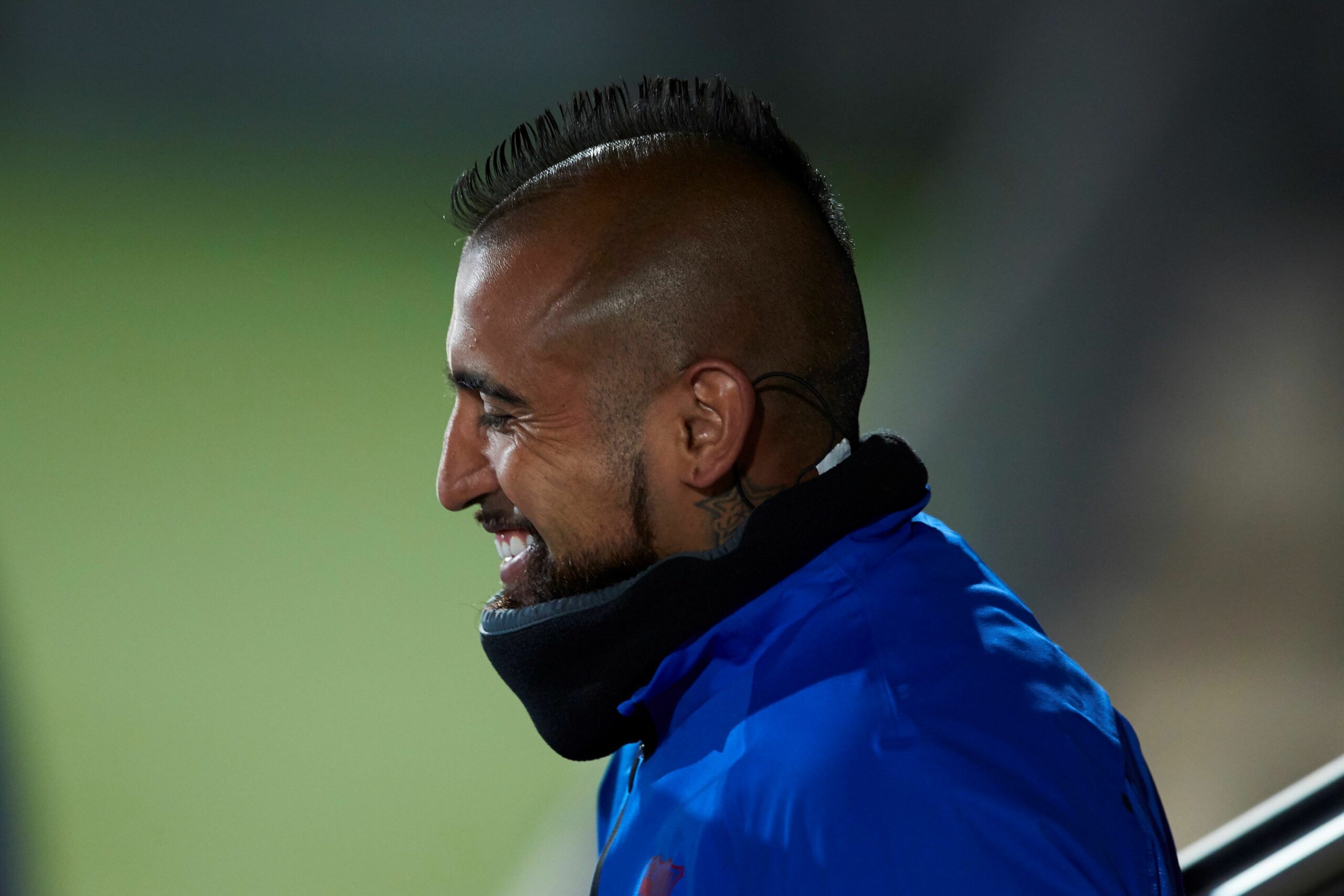 Arturo Vidal, durant un entrenament del Barça | EFE