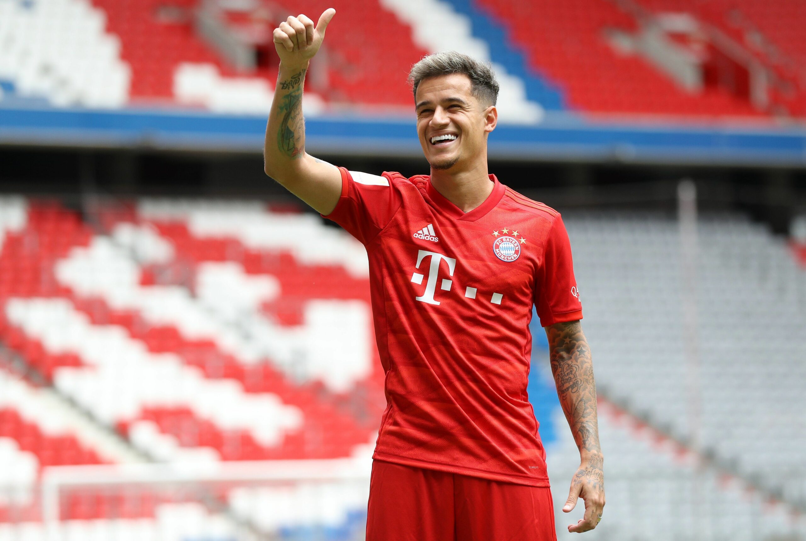 Coutinho, durant la seva presentació amb el Bayern | FC Bayern