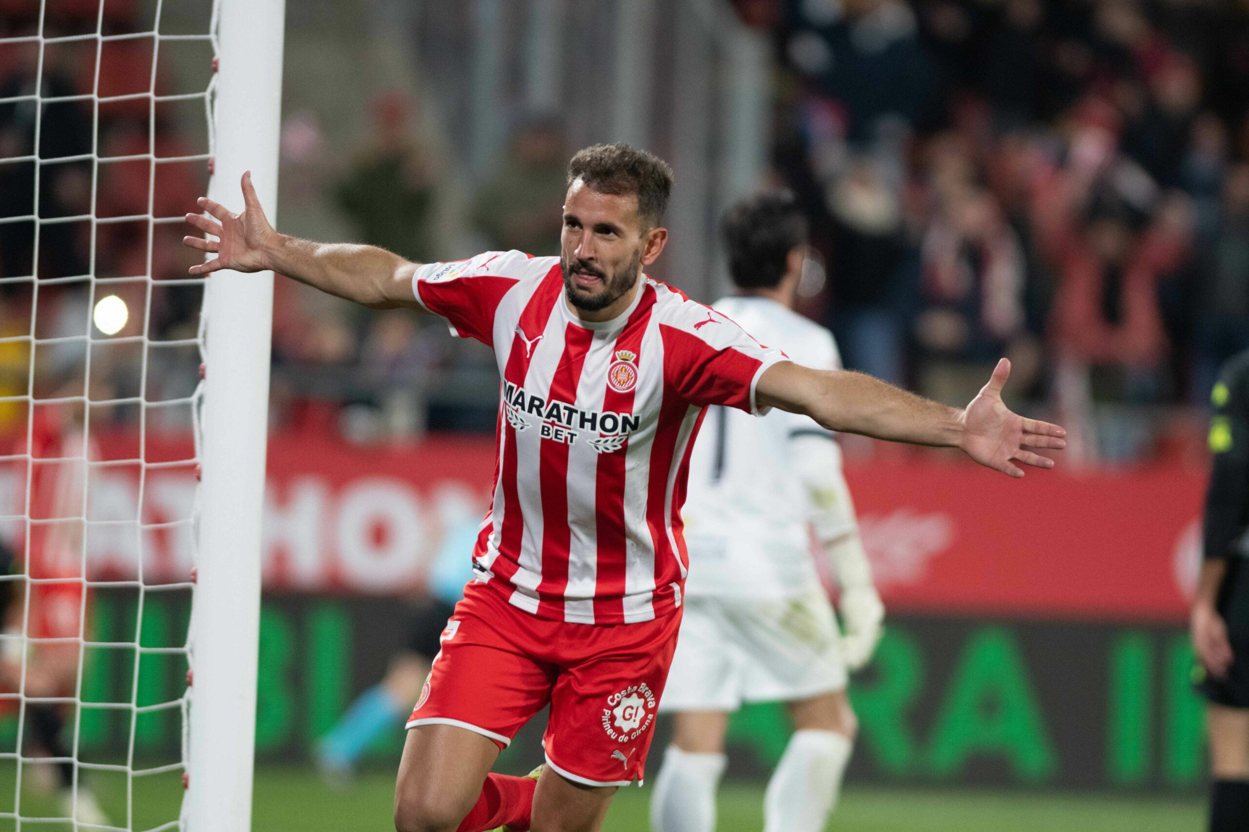 Stuani celebra un dels seus gols contra l'Extremadura | Girona FC
