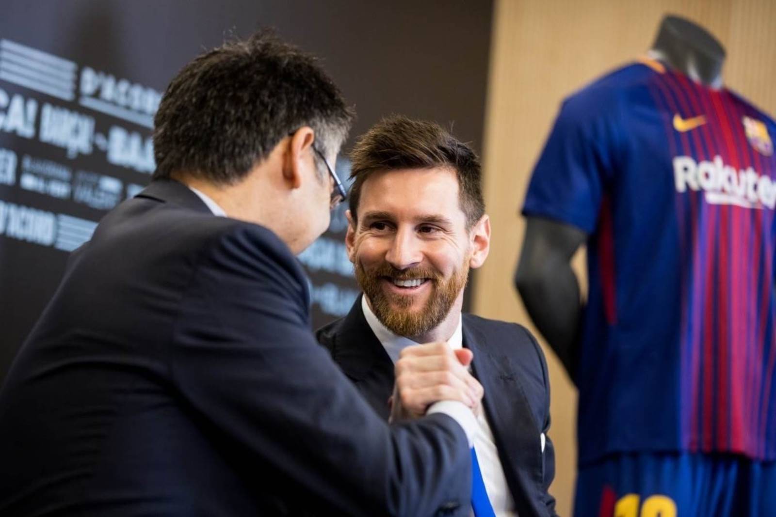 Josep Maria Bartomeu, amb Leo Messi | Europa Press