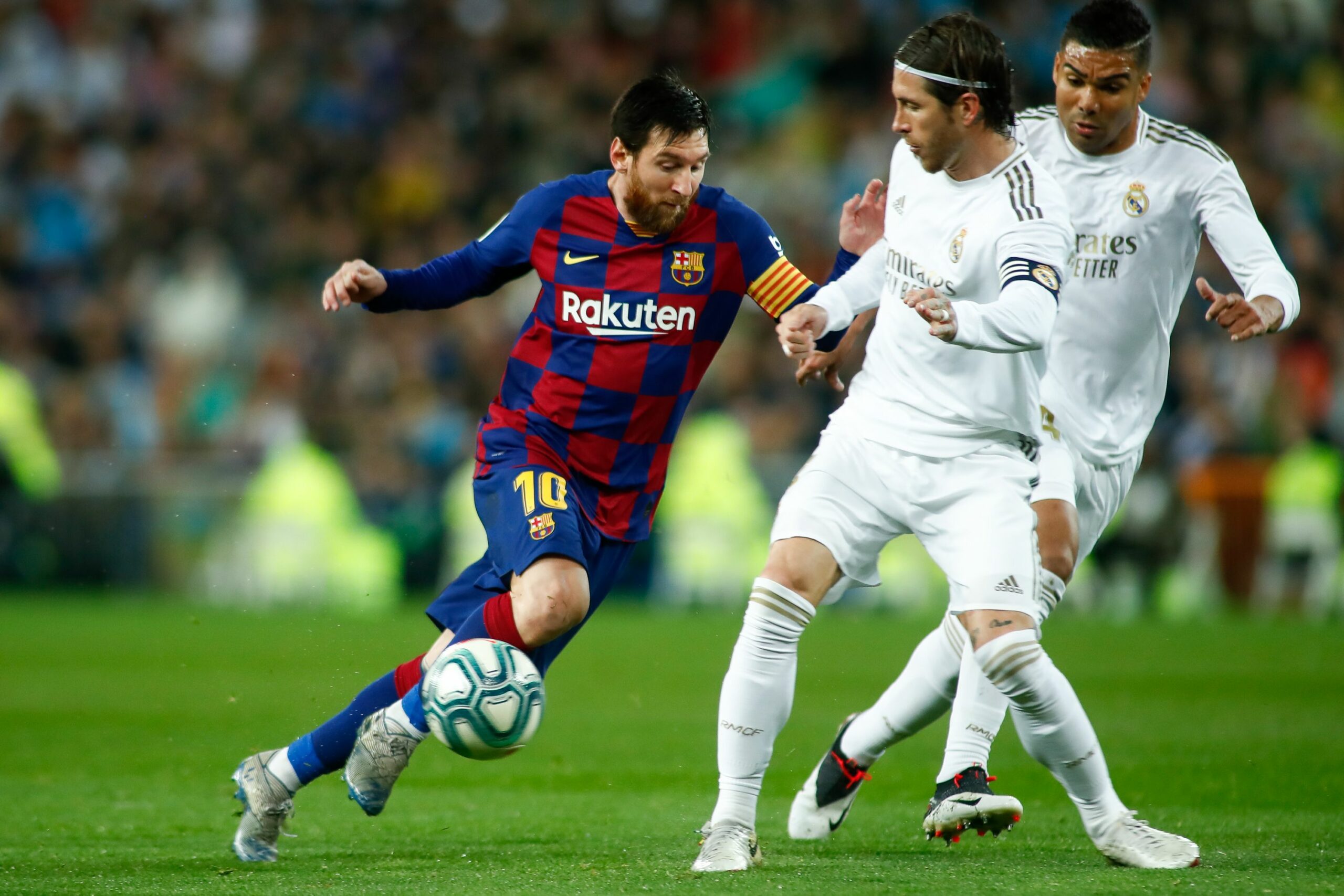 Messi i Ramos, durant l'últim clàssic | Europa Press