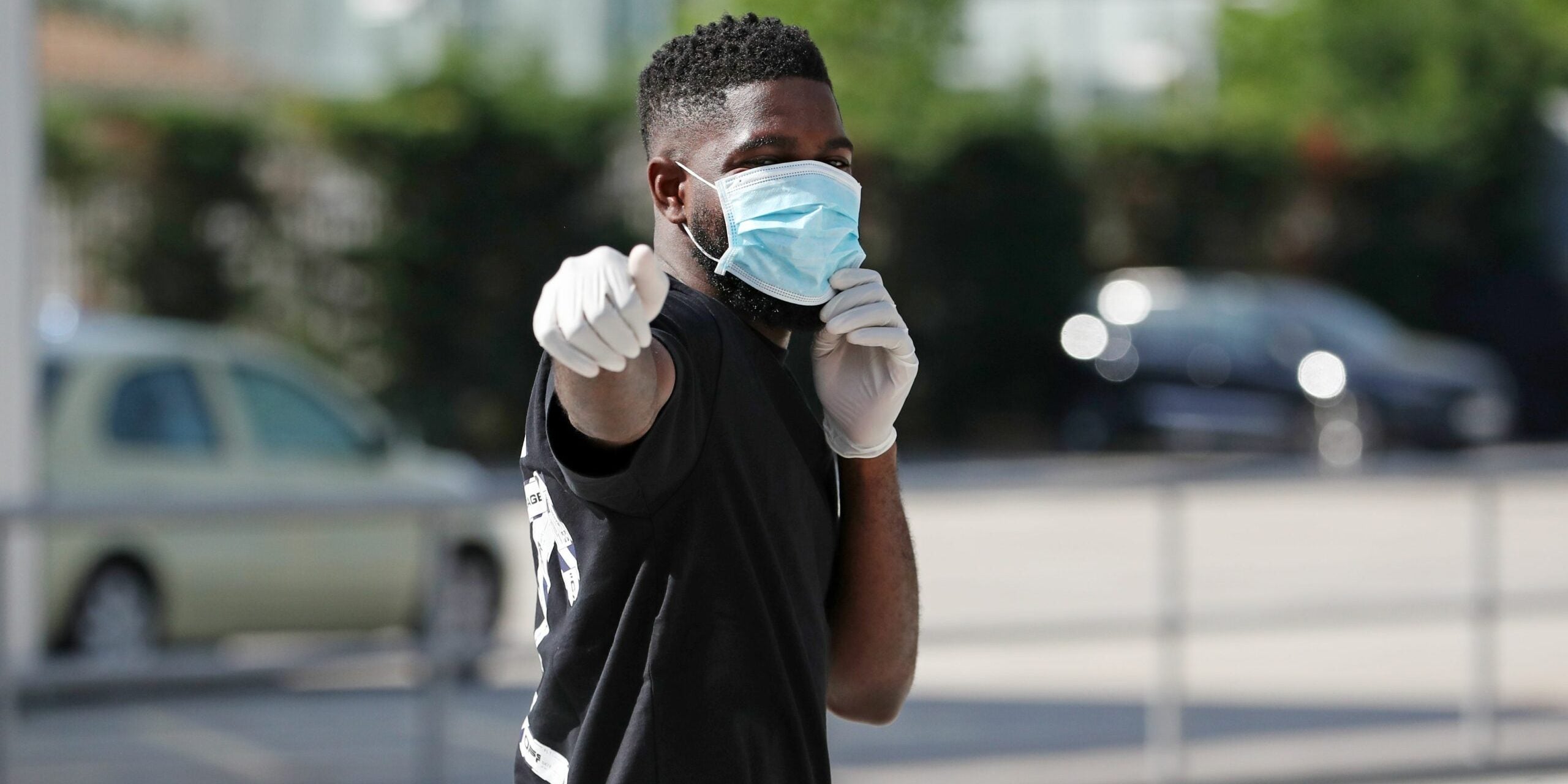 Umtiti, durant les proves de coronavirus | FC Barcelona
