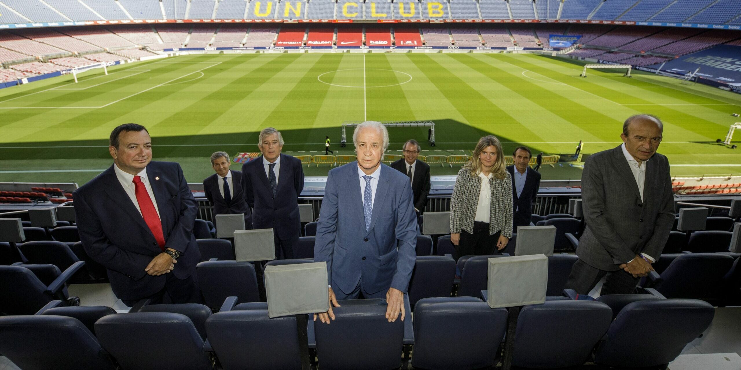 La comissió gestora de Carles Tusquets, el dia en què va prendre possessió | FC Barcelona