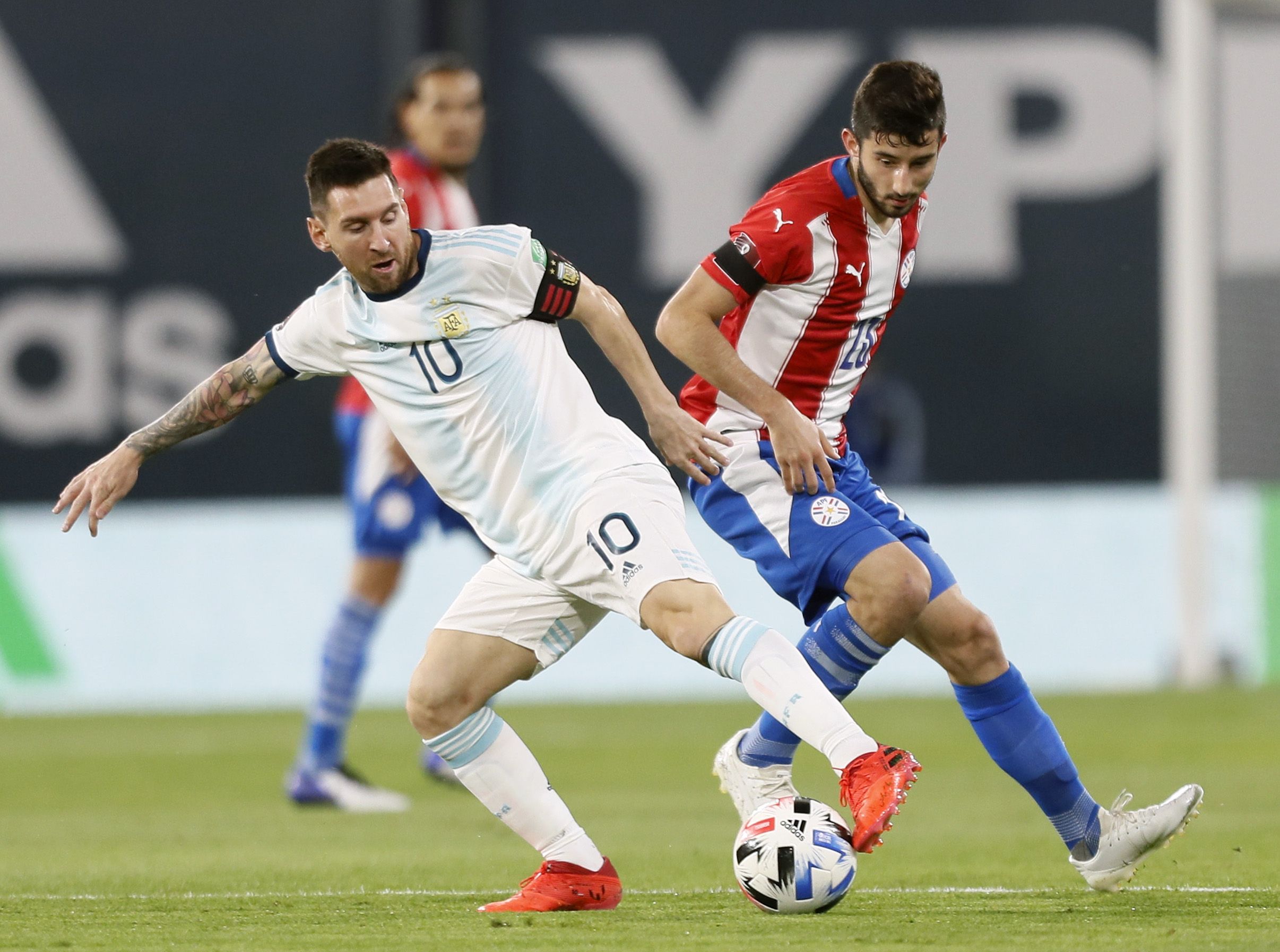 Leo Messi, durant el partit contra el Paraguai | @Argentina