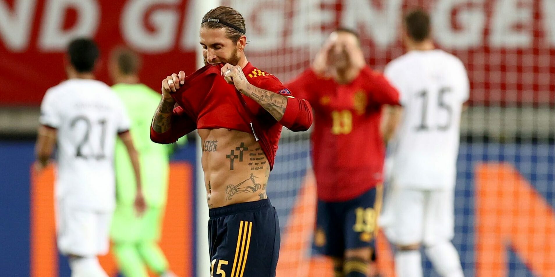 Sergio Ramos, durant un partit de la selecció espanyola | Europa Press