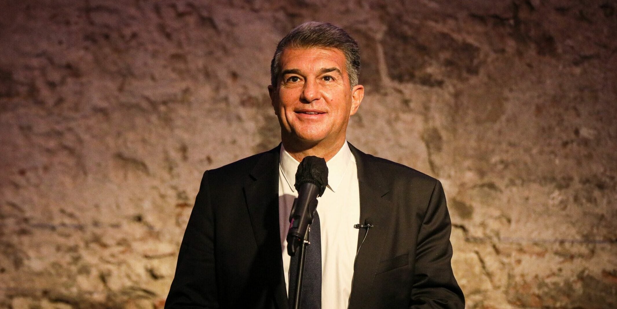 Joan Laporta, durant la inauguració de la seu electoral d''Estimem el Barça' | Jordi Borràs