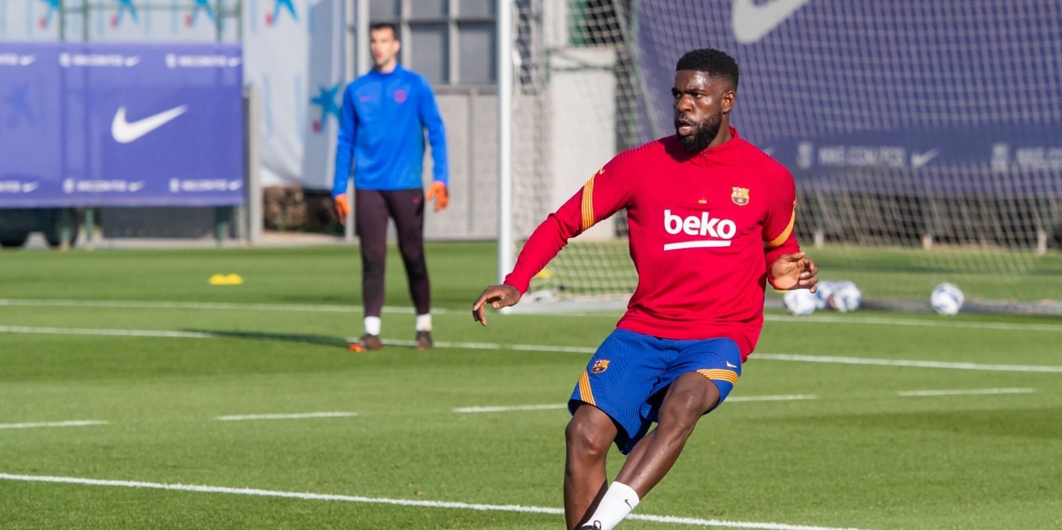 Umtiti s'entrena amb el filial del Barça | FC Barcelona