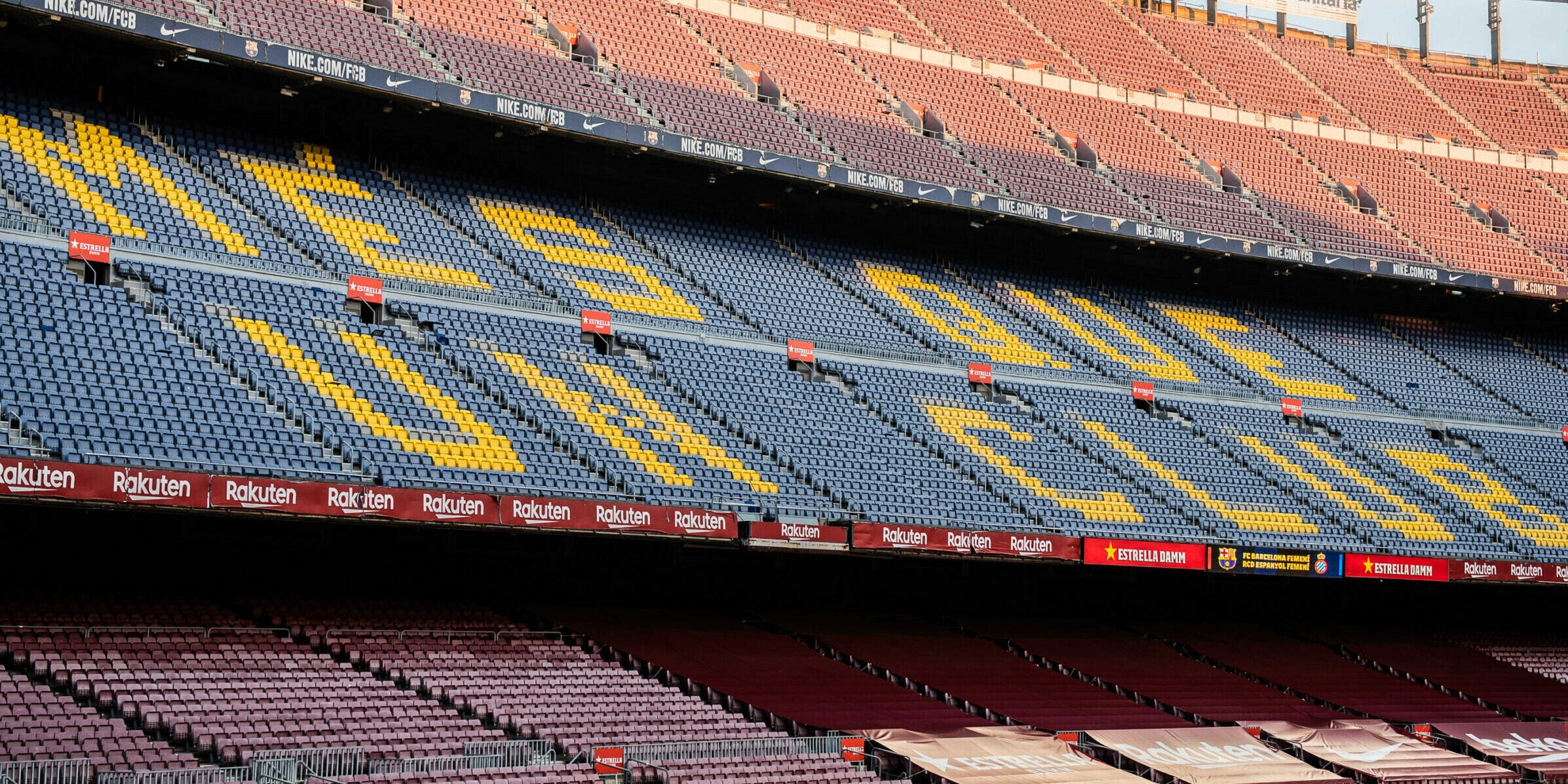El Camp Nou, durant un partit a porta tancada | Europa Press