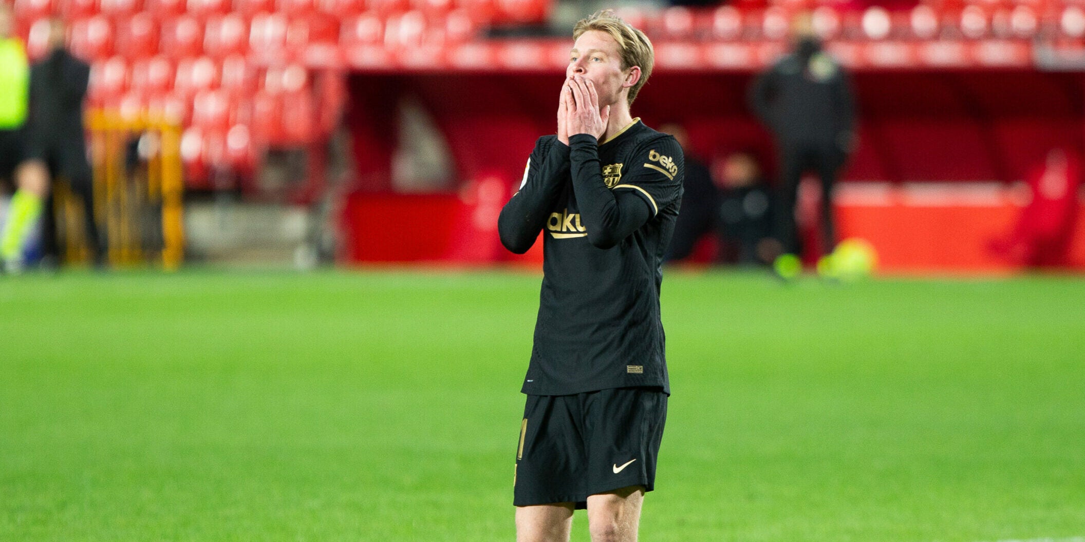 De Jong, durant un partit del Barça a domicili | Europa Press