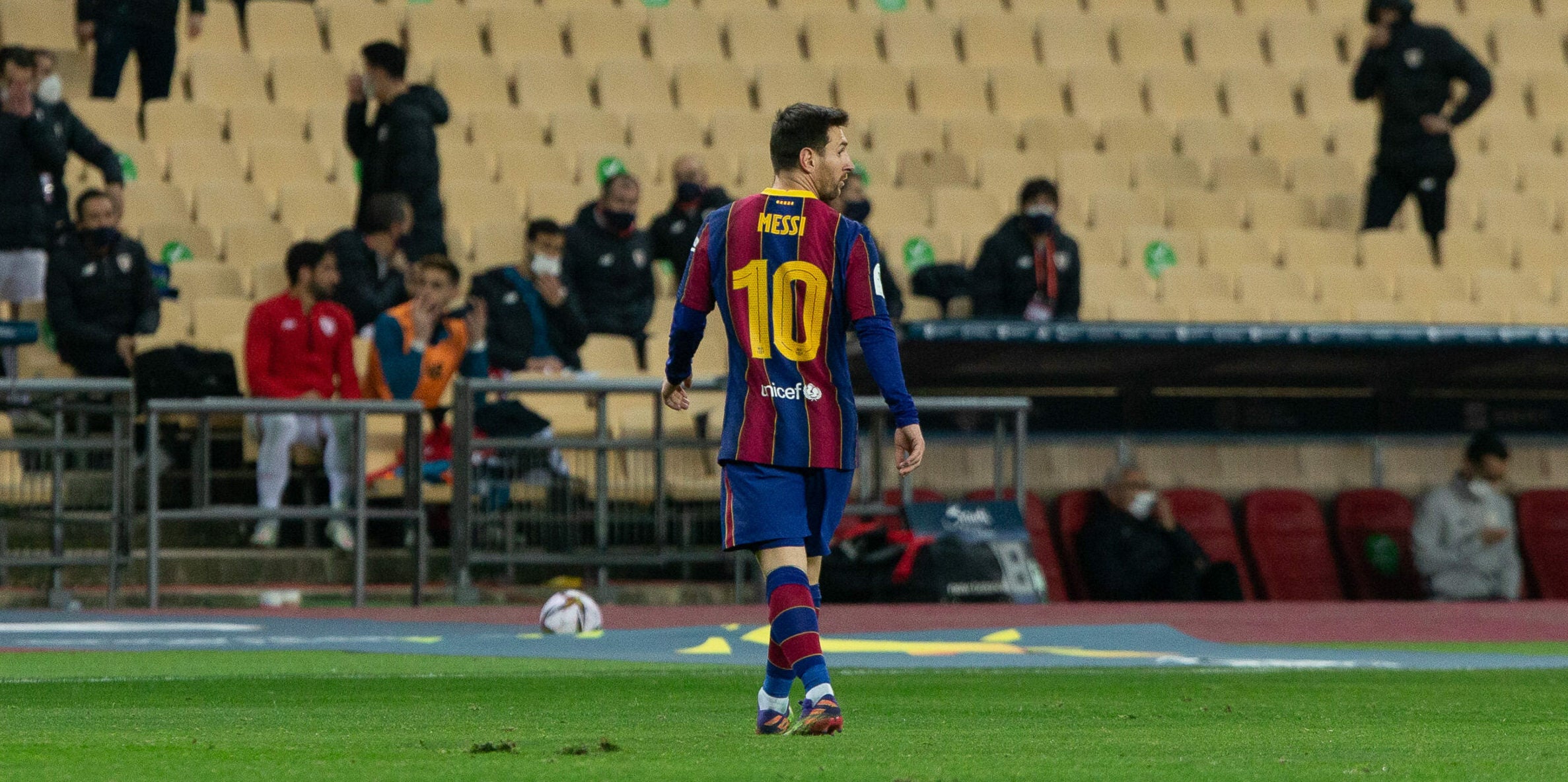 Leo Messi, expulsat durant la final de la Supercopa | Europa Press