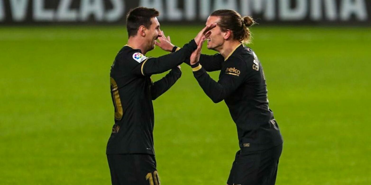 Messi i Griezmann celebren un gol | FC Barcelona