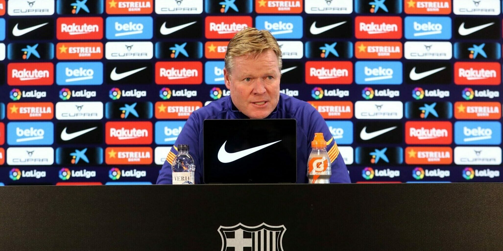 Ronald Koeman, en roda de premsa | Europa Press