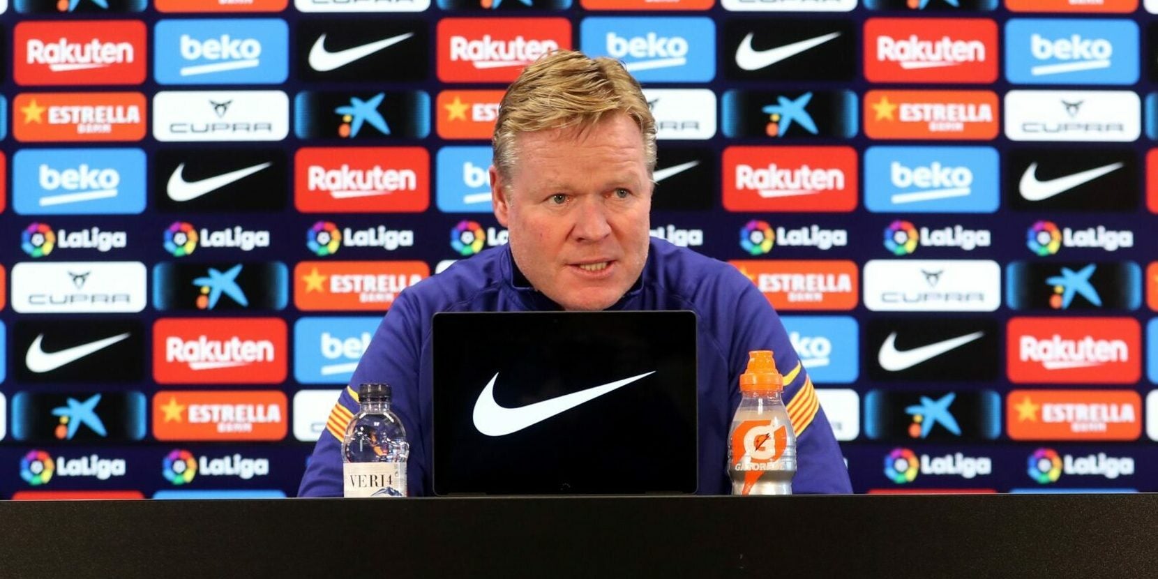 Ronald Koeman, en roda de premsa | Europa Press