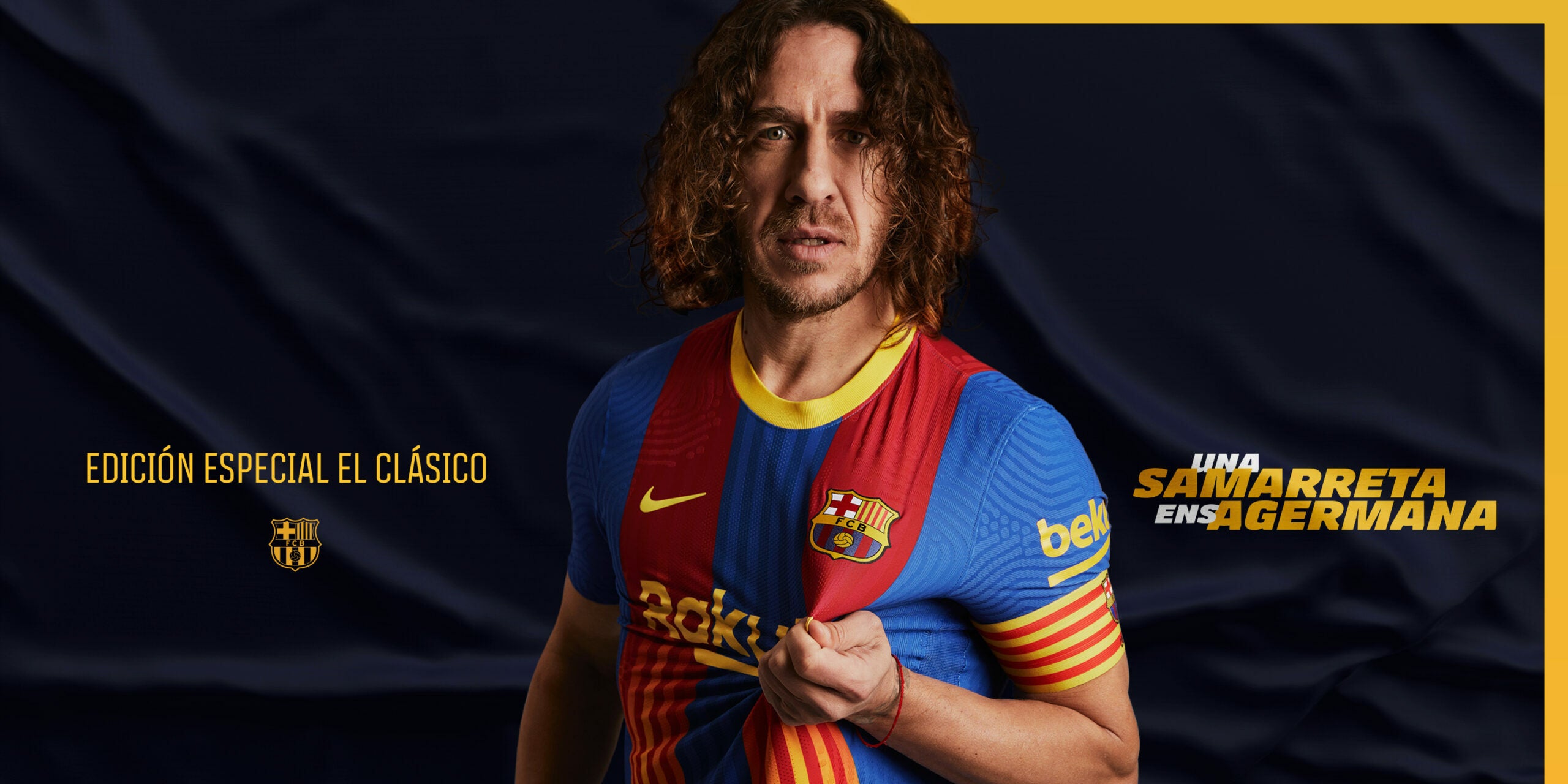 Carles Puyol presenta la nova samarreta del Barça | FC Barcelona