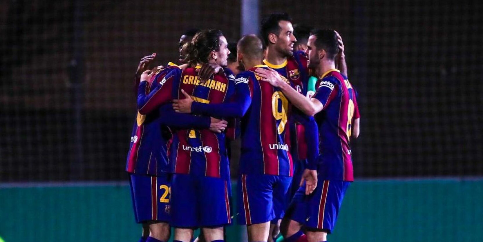 Els jugadors del Barça celebren un gol | FC Barcelona