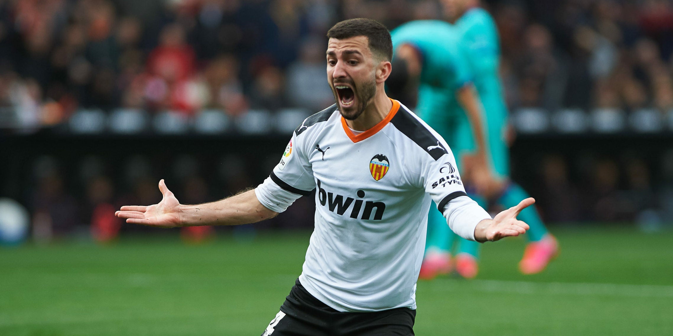Gayà, durant un partit del València | Europa Press