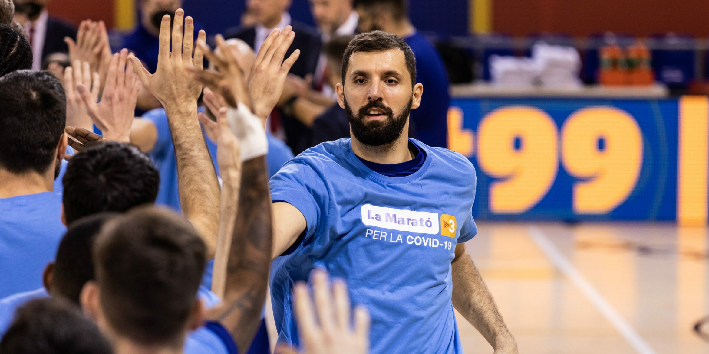 Mirotic, amb la samarreta de 'La Marató' de TV3 | Europa Press