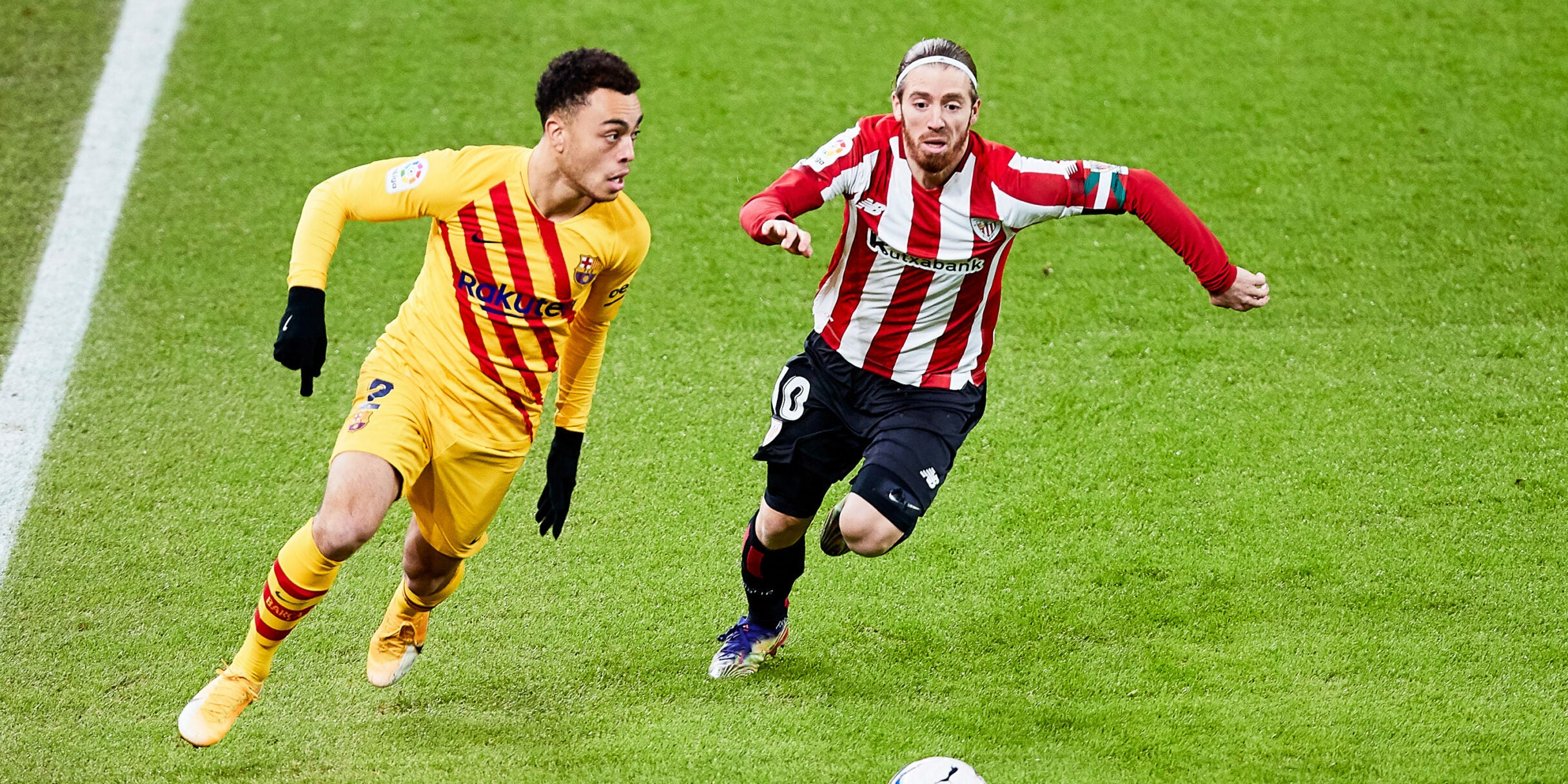 Sergiño Dest, durant un partit del Barça | Europa Press