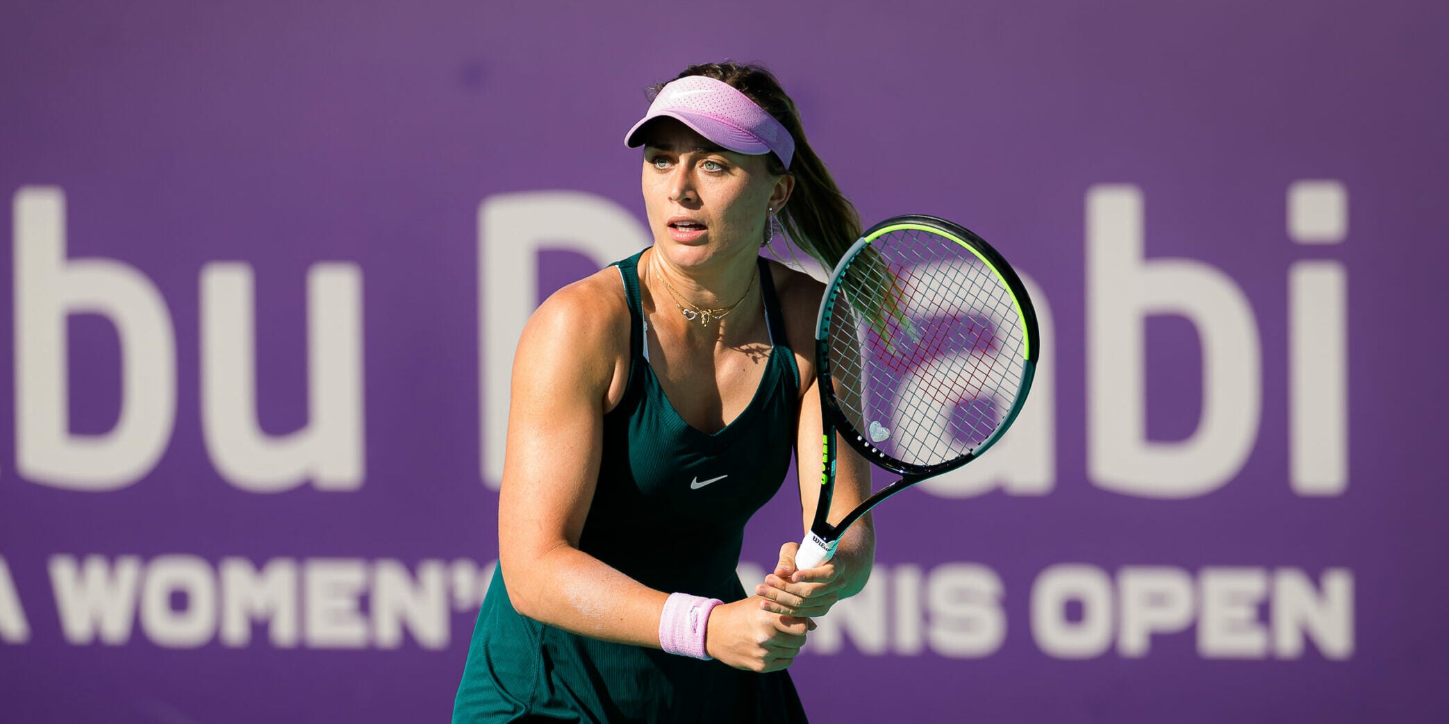 Paula Badosa of Spain in action during her third round match at the 2021 Abu Dhabi WTA Womens Tennis Open WTA 500 tournament against Veronika Kudermetova of Russia
AFP7 / Europa Press
10/1/2021 ONLY FOR USE IN SPAIN