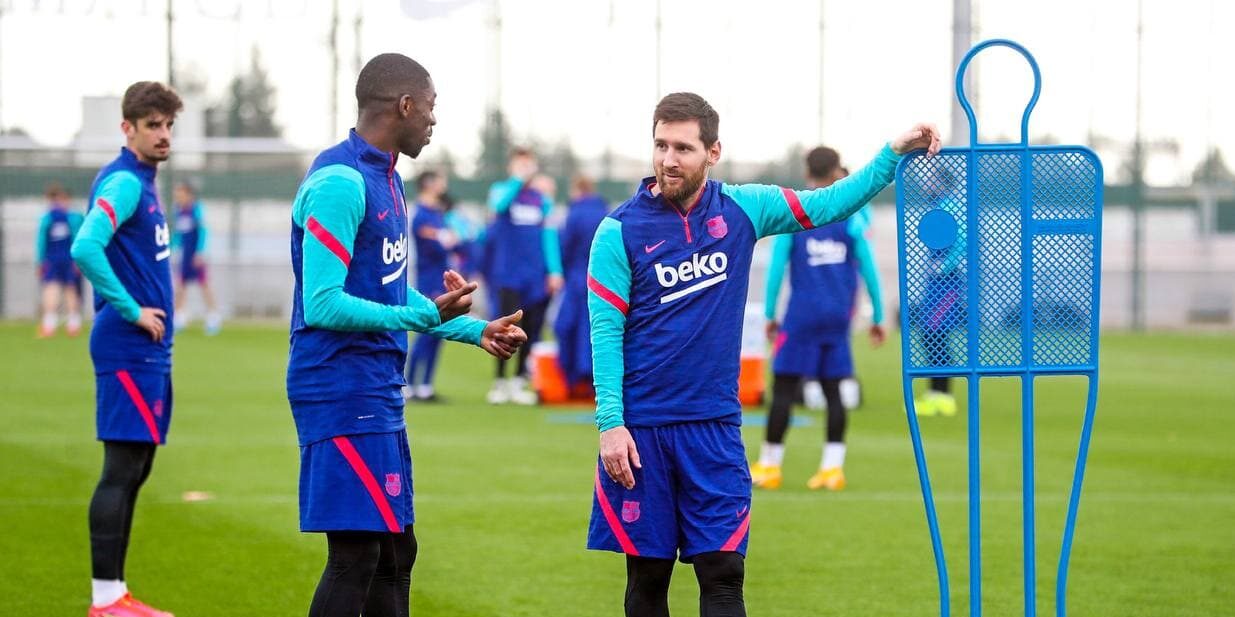 Dembélé i Messi, jugadors del Barça | FC Barcelona