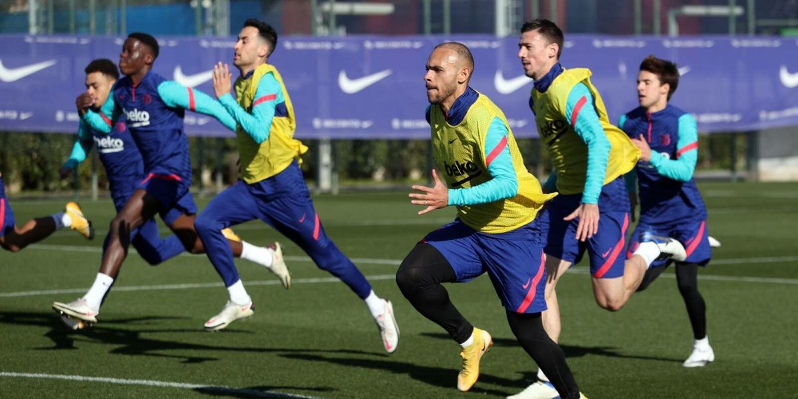 Els jugadors del Barça, durant un entrenament | FC Barcelona