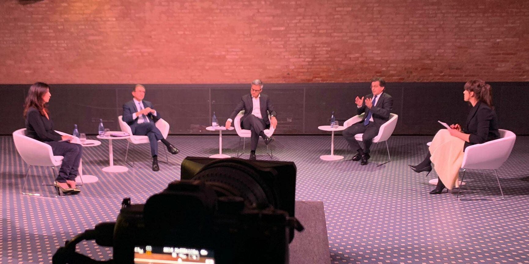 Giró, Freixa i Font, durant el debat | Palco23