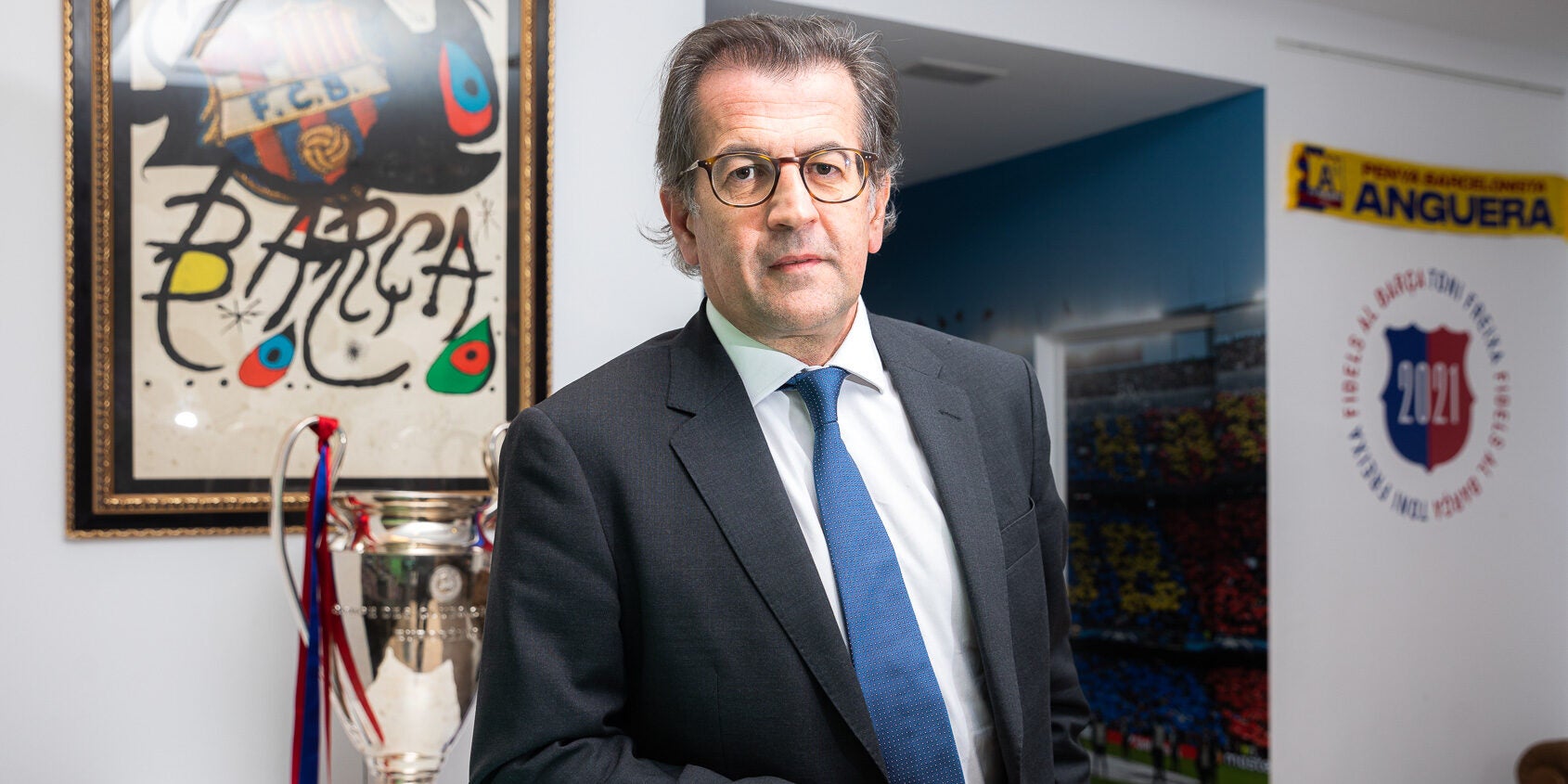 Toni Freixa, durant una entrevista amb El Món | Jordi Borràs