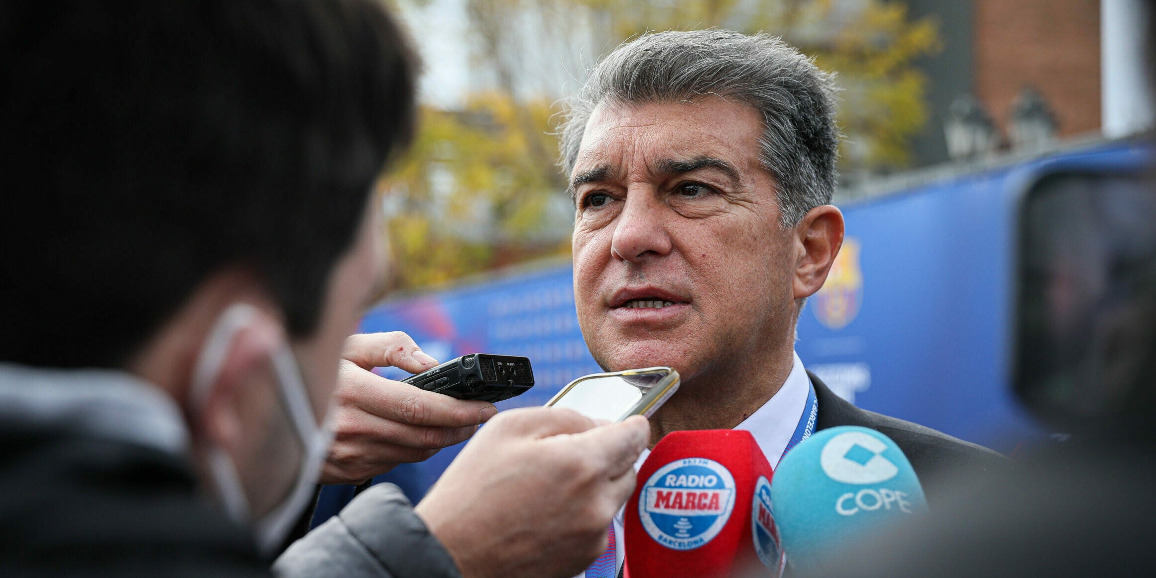 Joan Laporta, durant la jornada electoral | Jordi Borràs