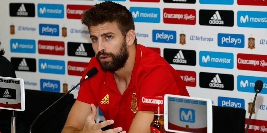 Gerard Piqué, en una roda de premsa de la selecció espanyola | Europa Press