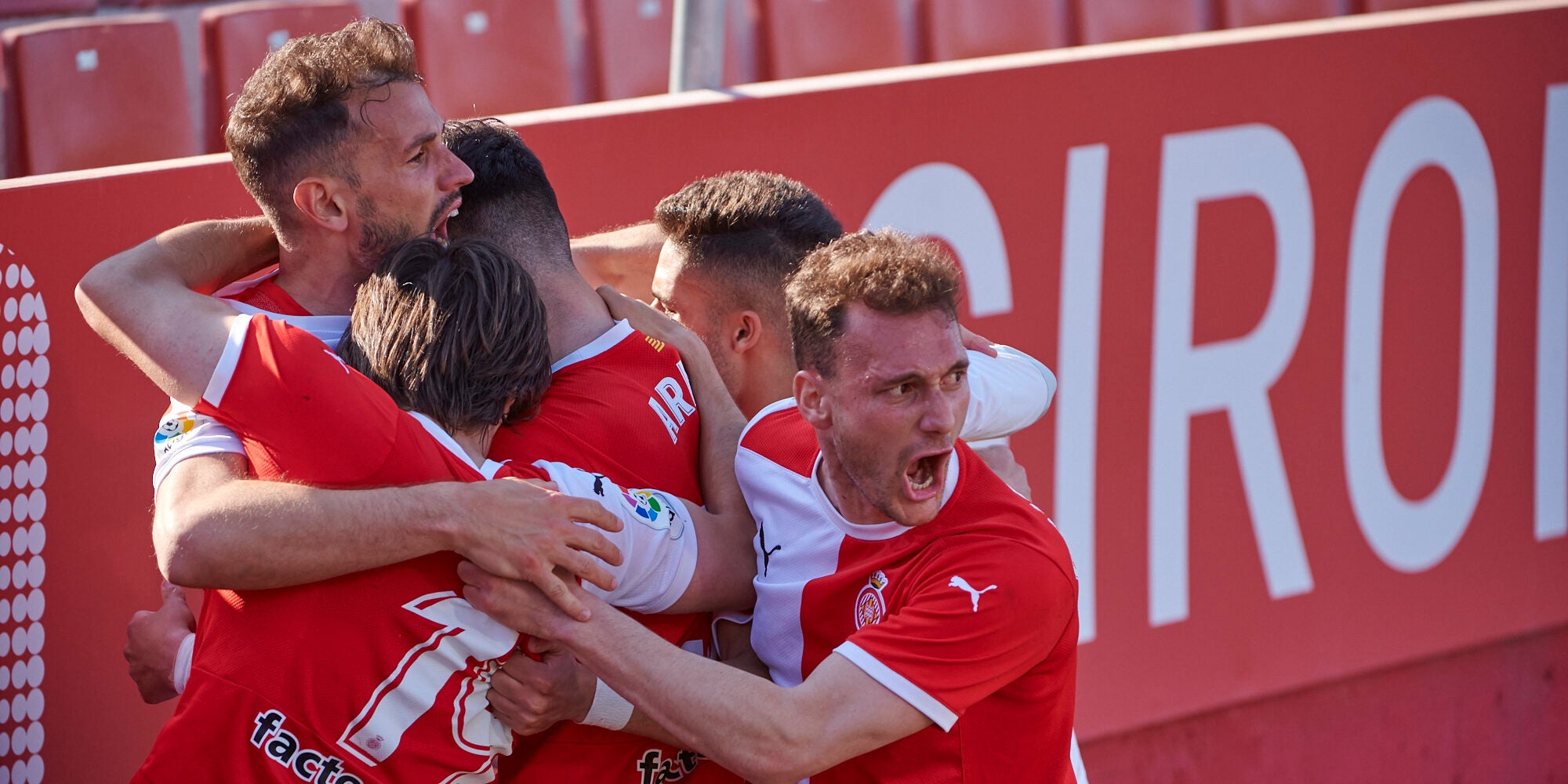 El Girona celebrant la remuntada | Girona FC